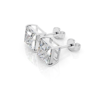 Princess Diamond Stud Earrings Forever For Love