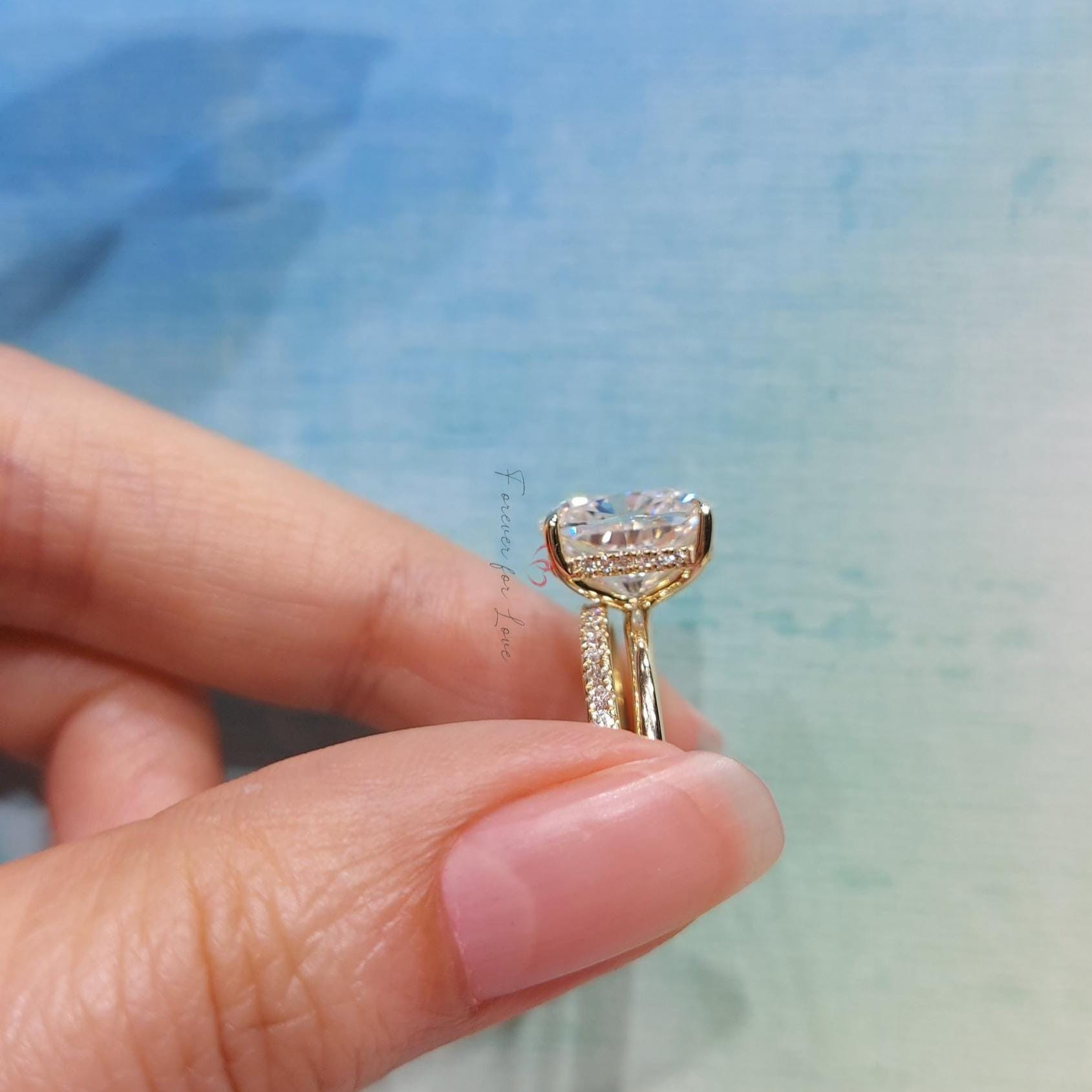 5 Ct Cushion Diamond Eternity Band