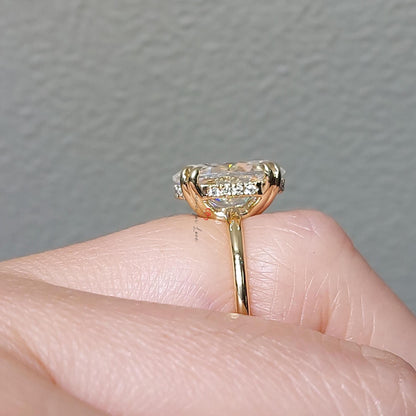 5 Ct Oval Lab Diamond Engagement Ring