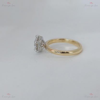2.5 Ct IGI Certified Round Lab Diamond Solitaire Engagement Ring