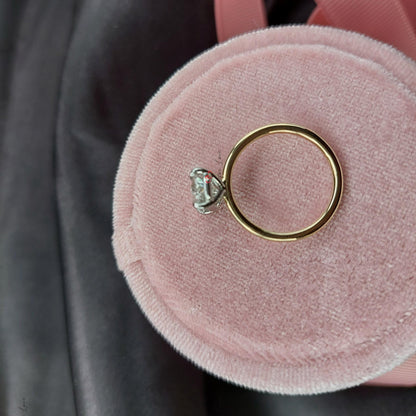 Oval Lab Diamond Solitaire Engagement Ring