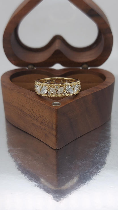 Pear Diamond Full Eternity Band