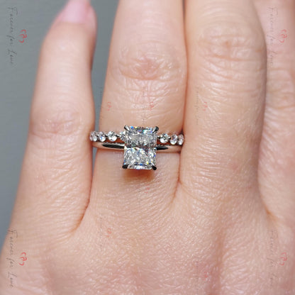 2 Ct Radiant Moissanite Eternity Band