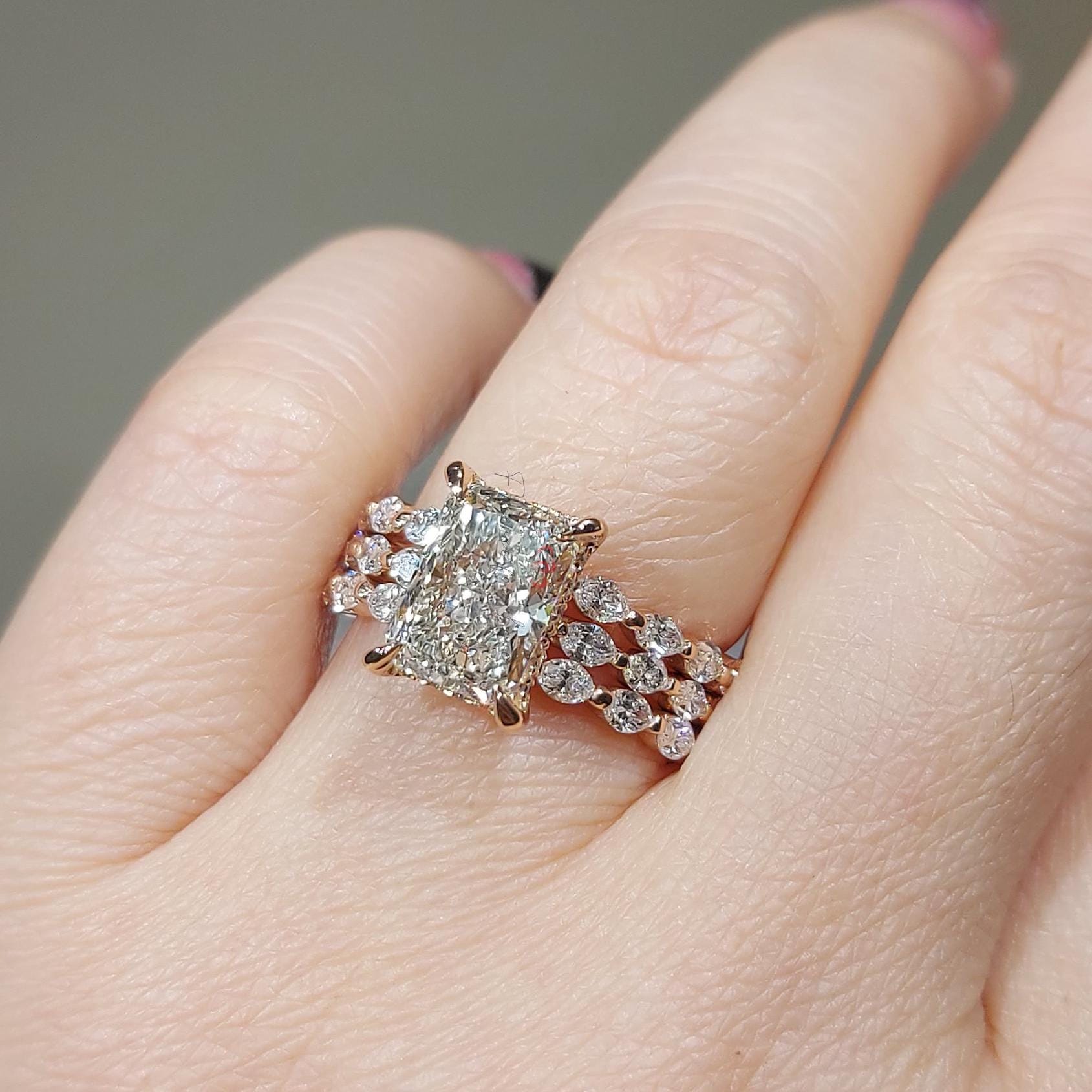 3 Ct Radiant Diamond Eternity Band