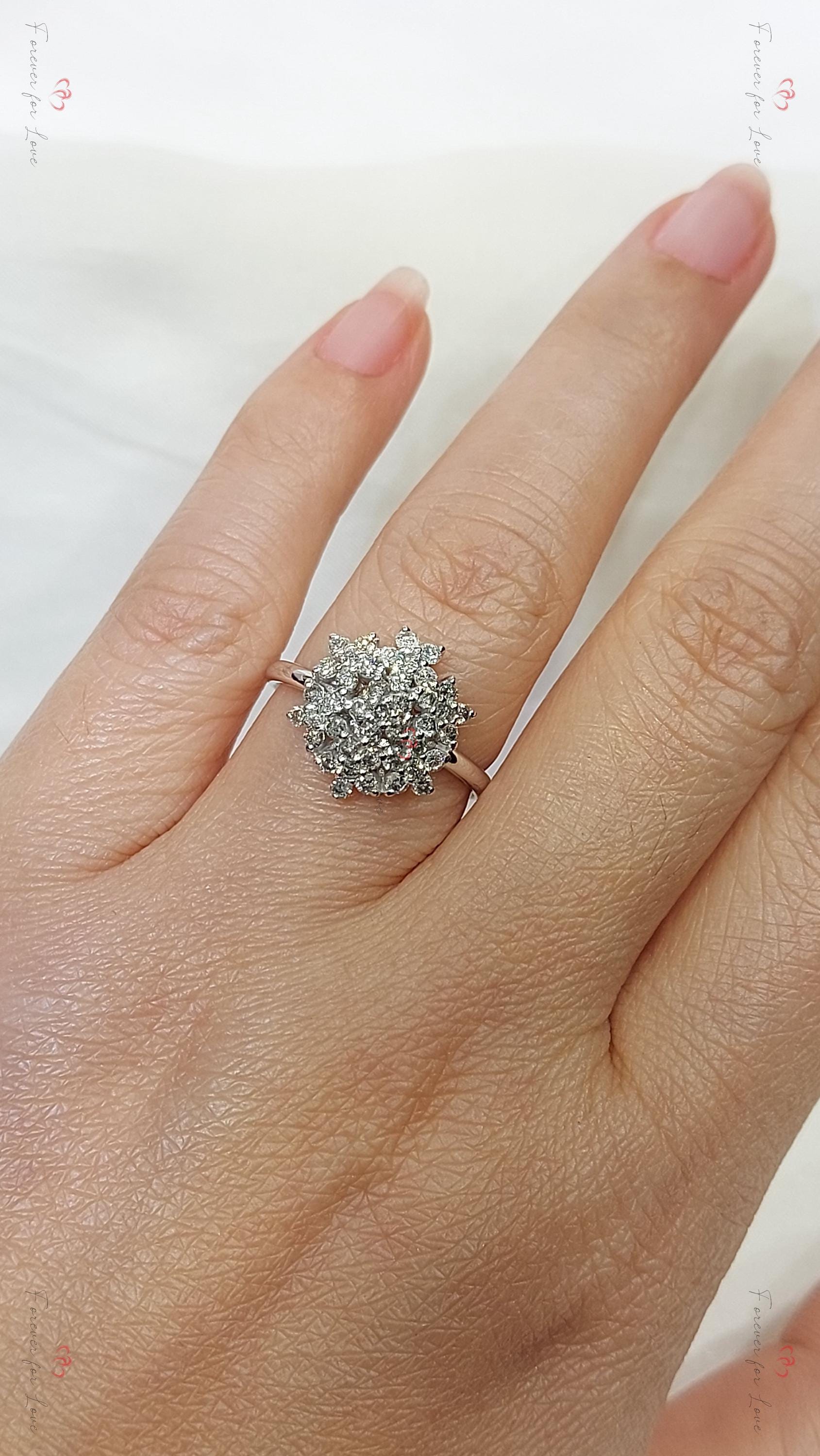 Round Lab Diamond Engagement Ring