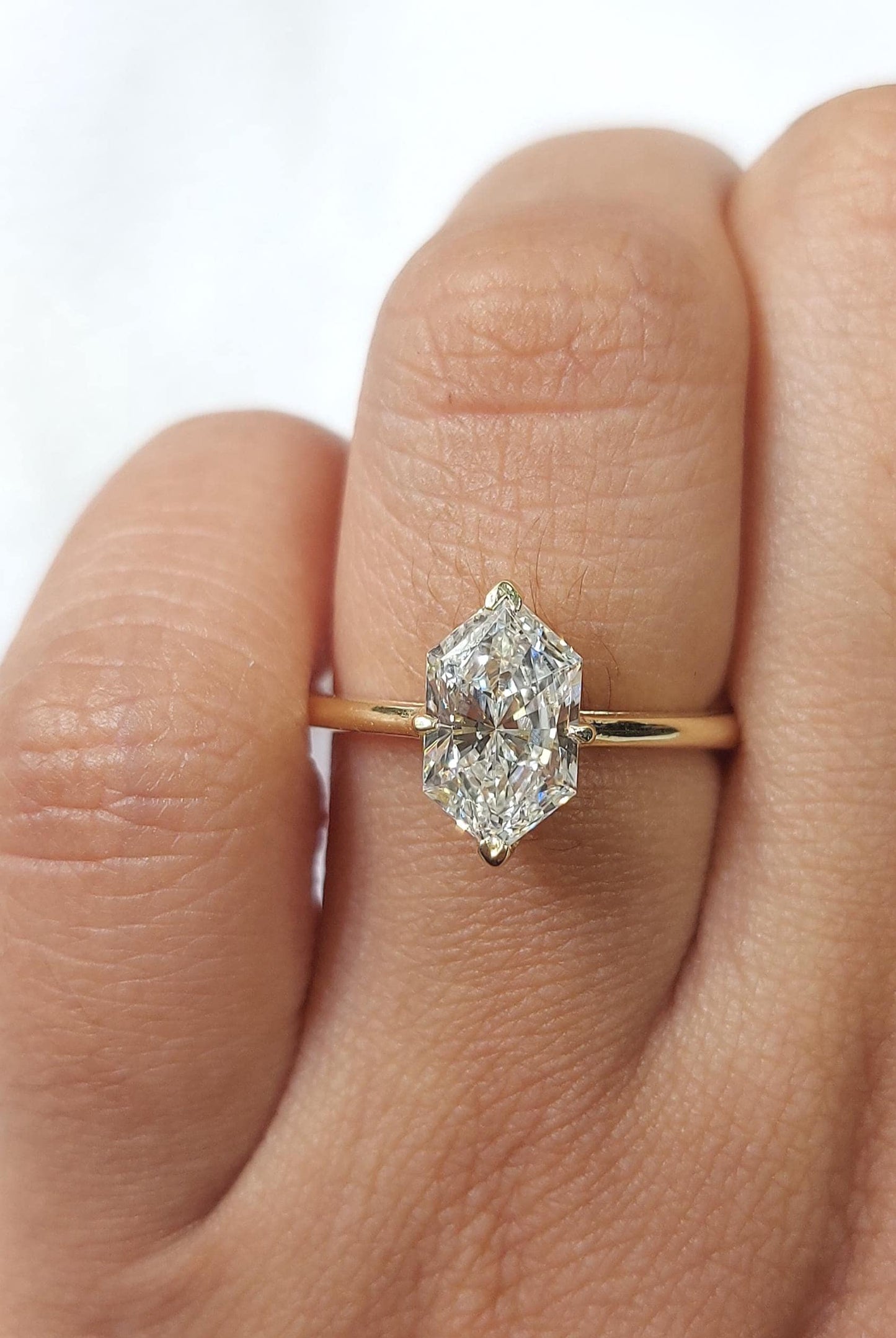 Marquise Diamond Engagement Ring Genuine Lab Grown Diamond With colored side stones Proposal Ring for Her Six Claw Prong Setting Ring Gift Marquise cut 1Ct Moissanite Brilliant Cut engagement ring in 935 Argentium Silver — custom handcrafted by Forever For Love