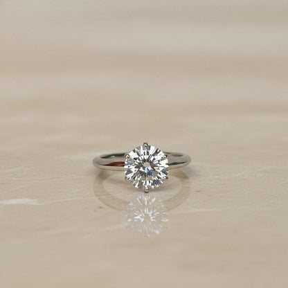 1.58 Ct IGI Certified Round Lab Diamond Solitaire Engagement Ring