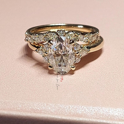 1.5 Ct IGI Certified Oval Lab Diamond Engagement Ring