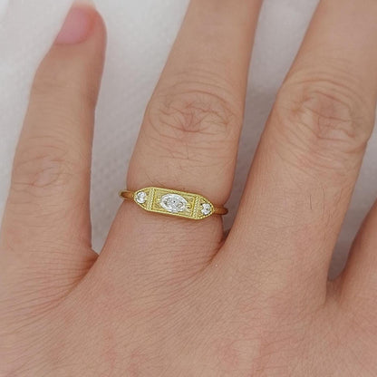 Oval Diamond Three Stone Engagement Ring