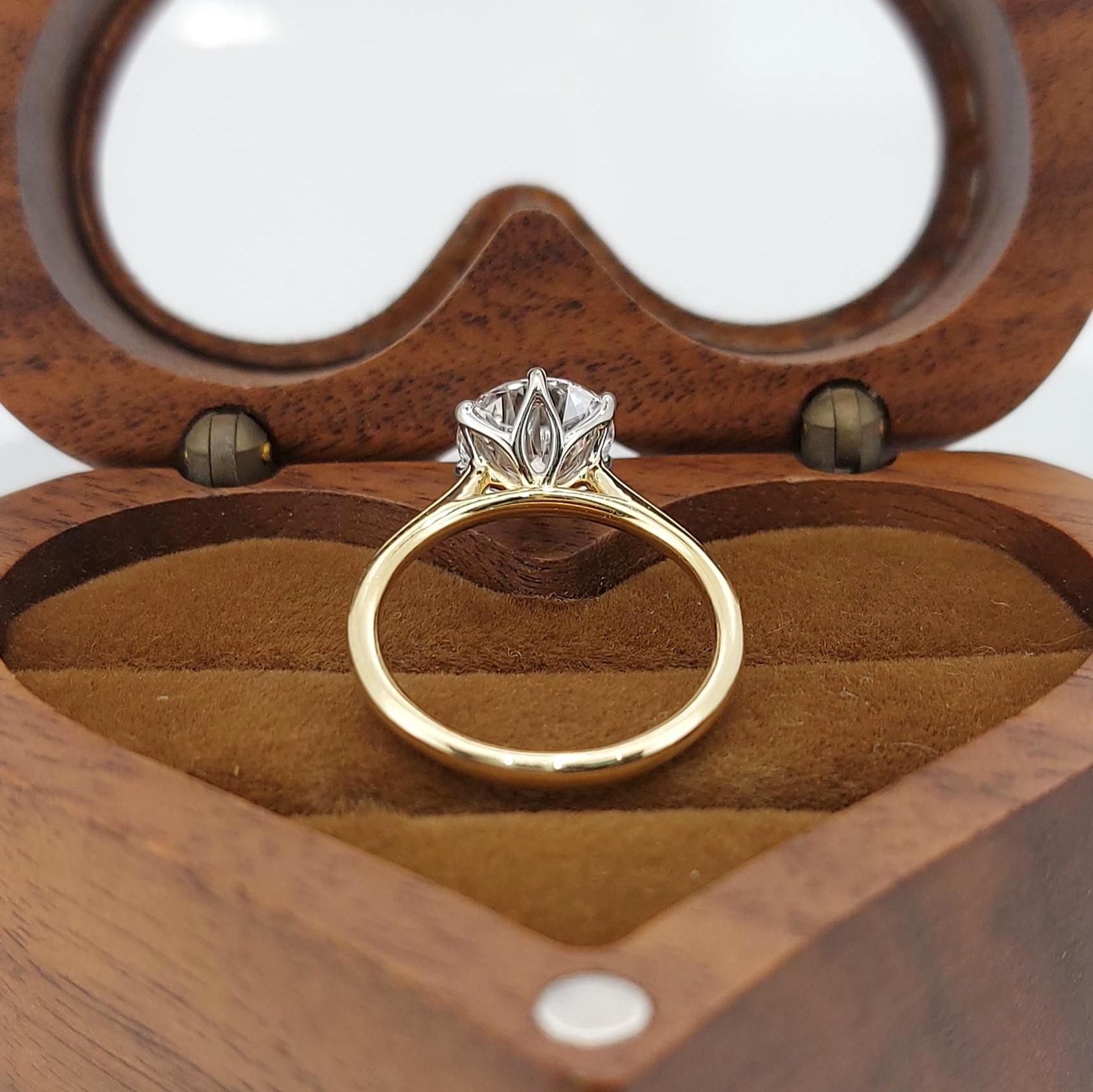 1.5 Ct IGI Certified Round Diamond Engagement Ring