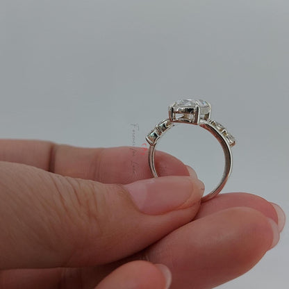 2 Ct IGI Certified Oval Lab Diamond Engagement Ring