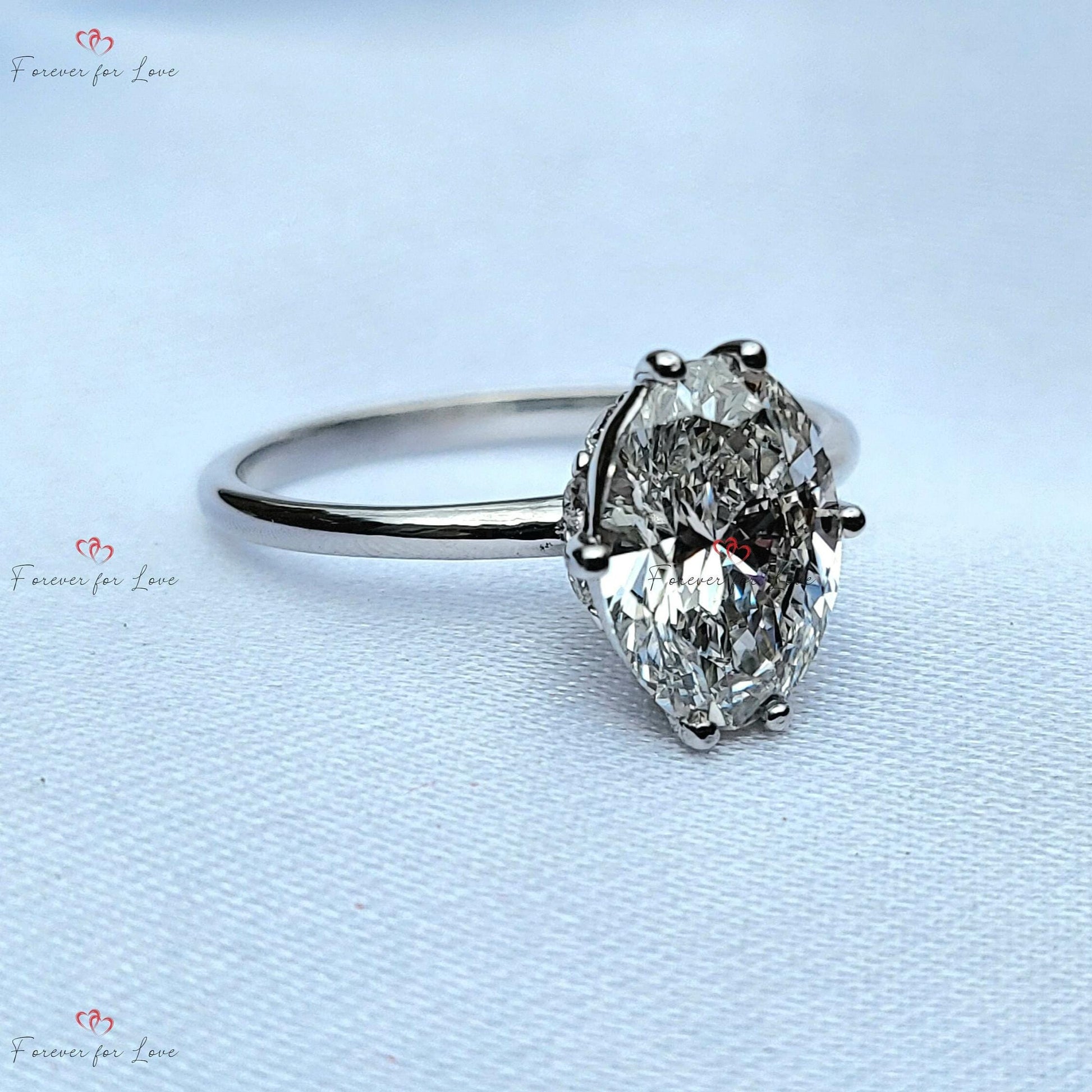 1.3 Ct Oval Diamond Solitaire Engagement Ring
