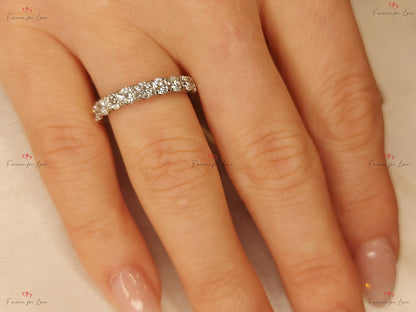 Round Lab Diamond Stacking Ring