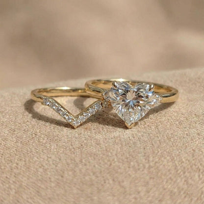 3 Ct Heart Diamond Band