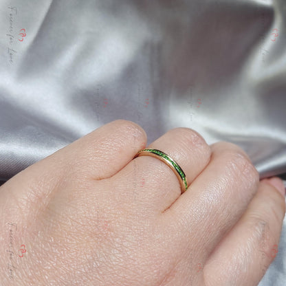 Emerald Engagement Ring