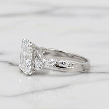 4.3 Ct IGI Certified Radiant Lab Diamond Engagement Ring