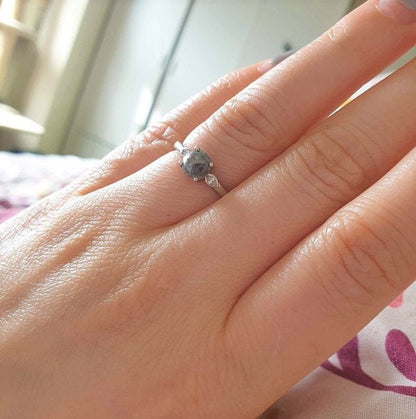 Pear Natural Diamond Engagement Ring