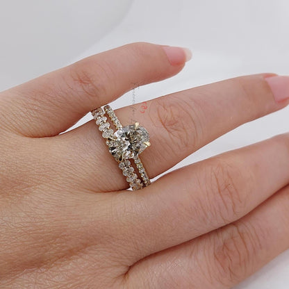 2.5 Ct IGI Certified Oval Lab Diamond Solitaire Engagement Ring