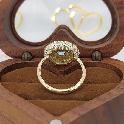 Round Aquamarine Band