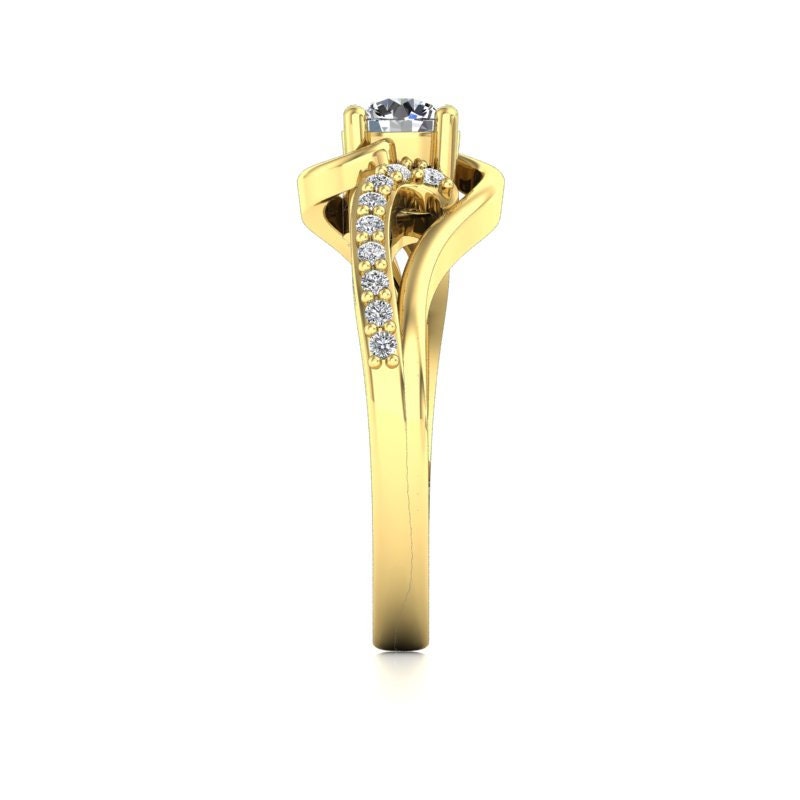 1,5 Karat IGI-zertifizierter Labor-Diamant Solitär-Verlobungsring Moissanite engagement ring in 935er Argentium Silber — custom handcrafted by Forever For Love