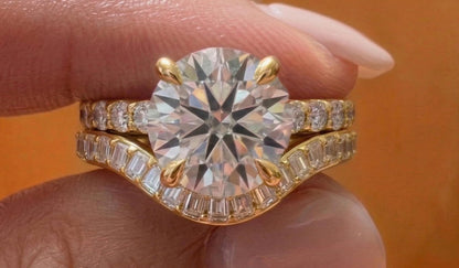 2 Ct IGI Certified Baguette Diamond Engagement Ring