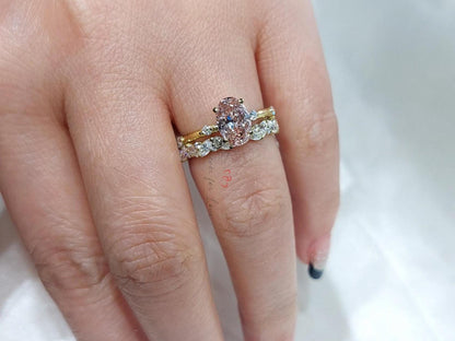 IGI Certified Oval Lab Diamond Engagement Ring