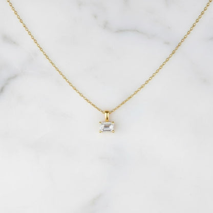 1 Karat IGI zertifizierter, im Labor gezüchteter Diamant-Anhänger, minimalistischer Smaragd-Anhänger für Damen, Solitär-Anhänger als Geburtstagsgeschenk, zierlicher Anhänger für Sie