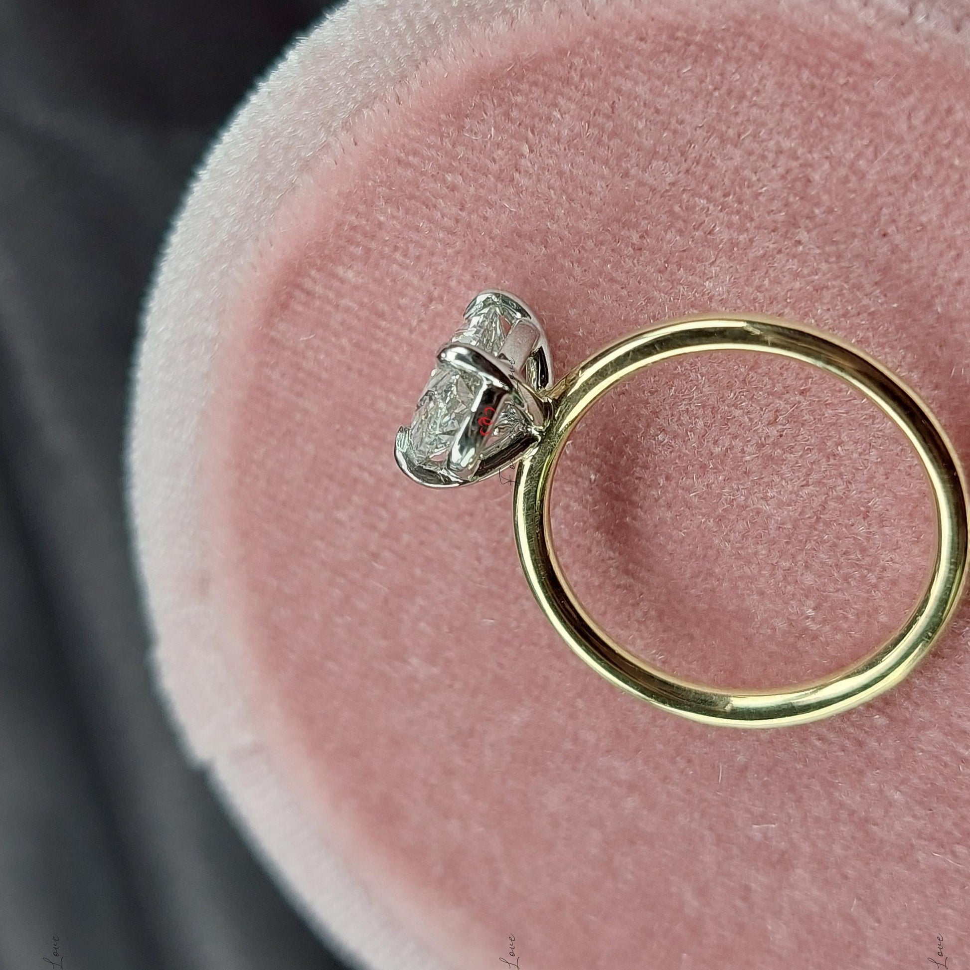 Oval Lab Diamond Solitaire Engagement Ring