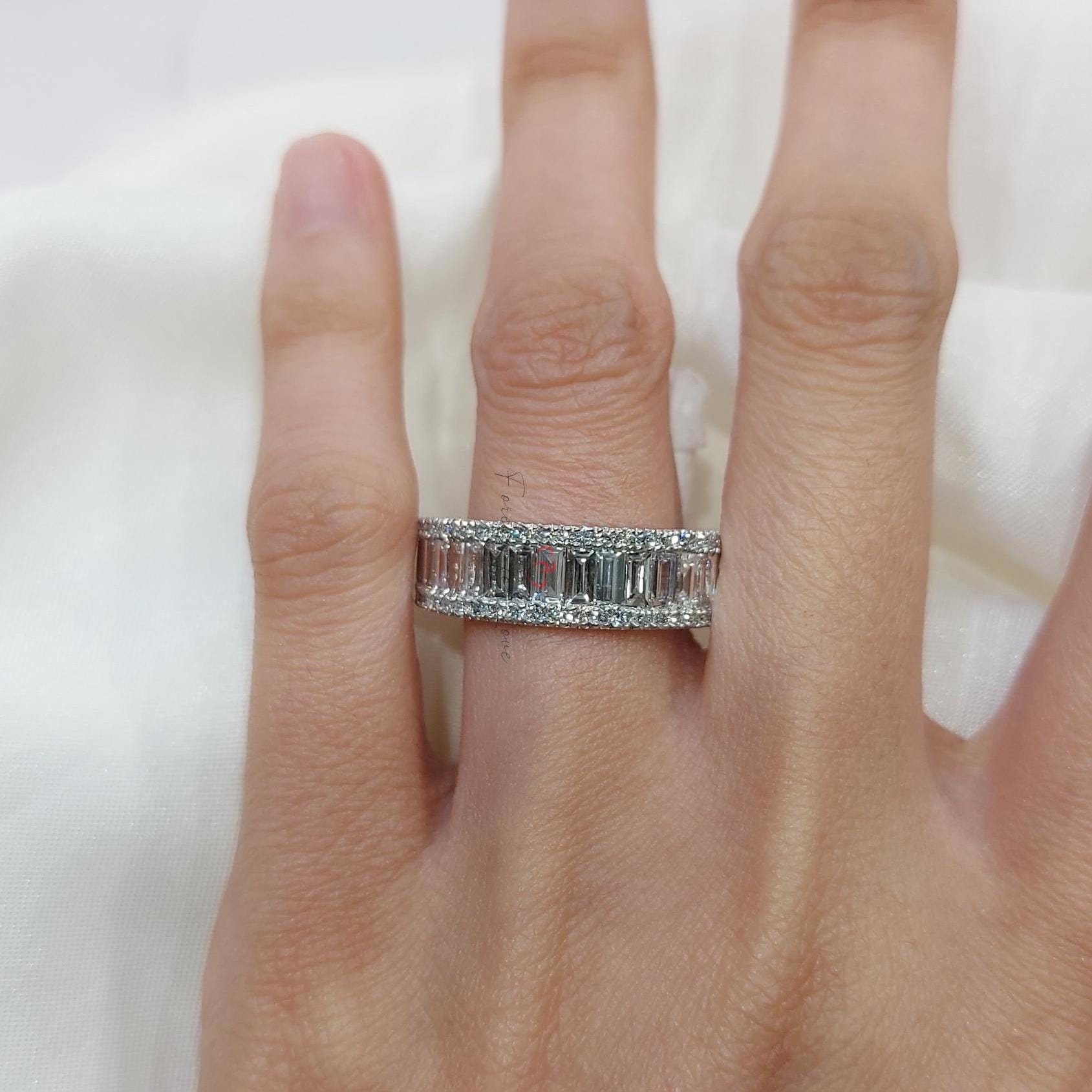 Baguette Lab Diamond Eternity Band