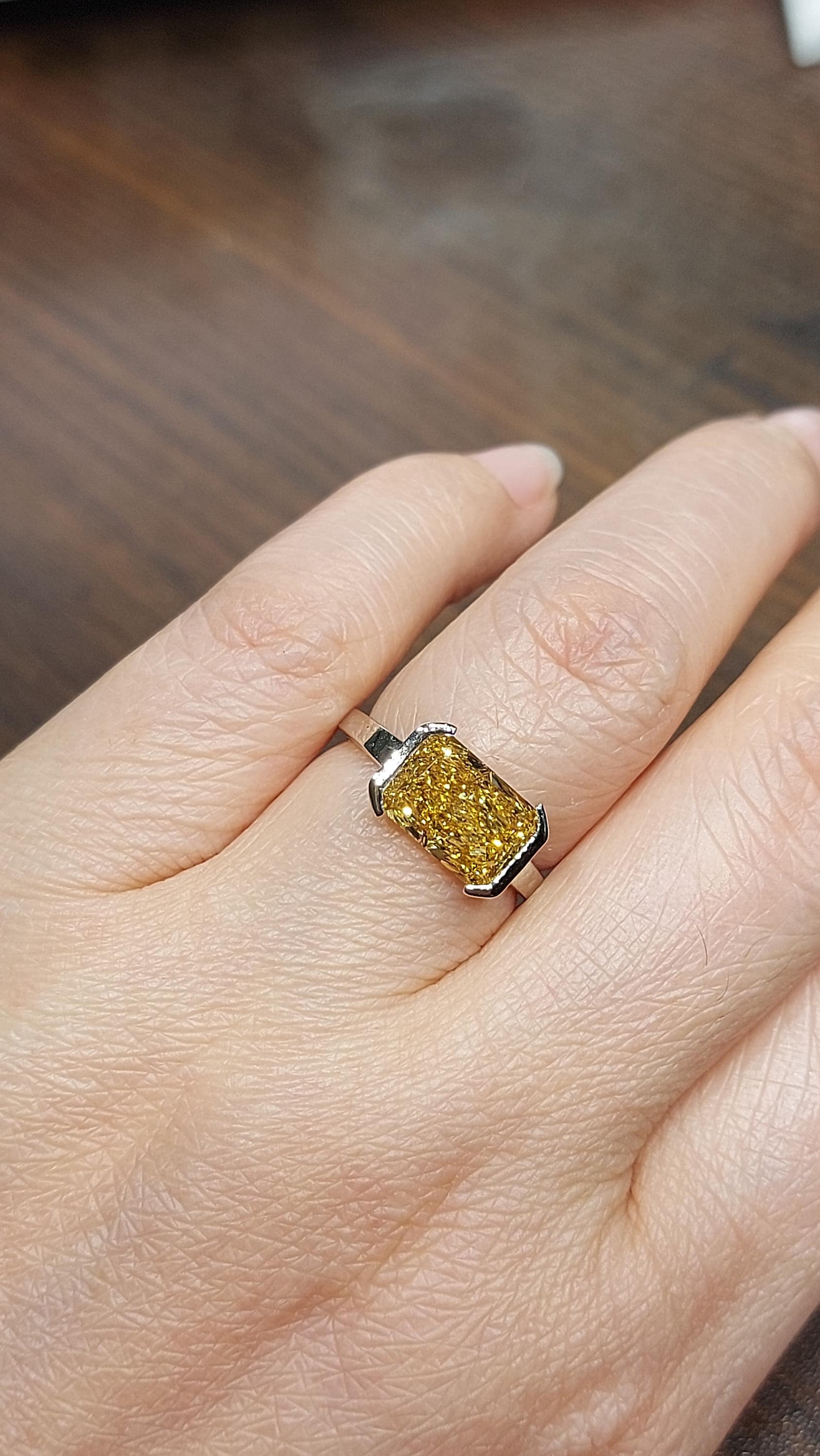IGI Certified Cushion Lab Diamond Halo Engagement Ring