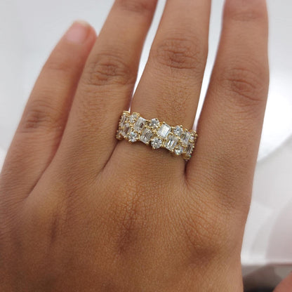 Baguette Lab Diamond Full Eternity Band