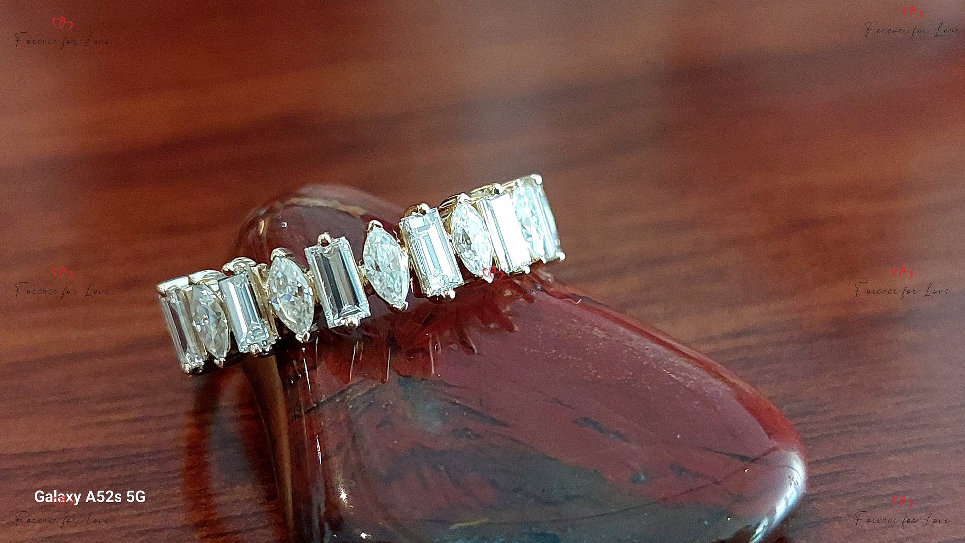 1.2 Ct Baguette Lab Diamond Half Eternity Band