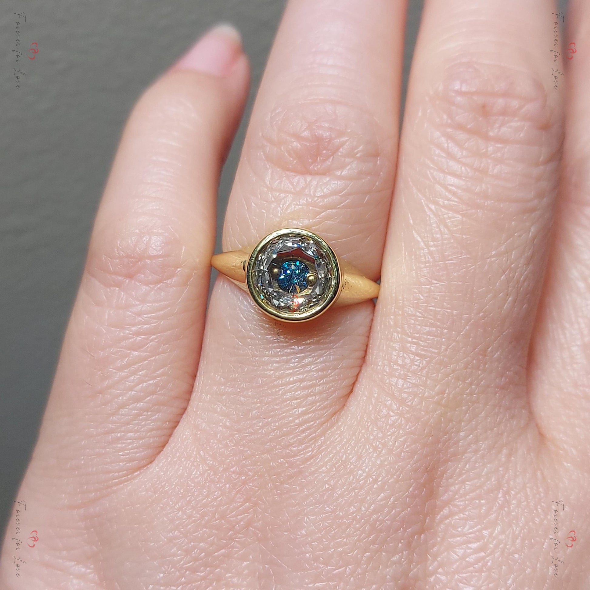 1.5 Ct Lab Diamond Solitaire Engagement Ring