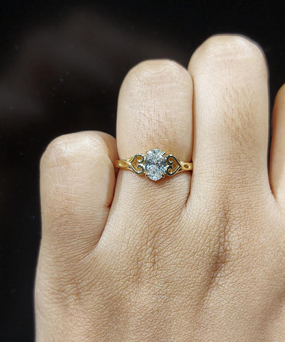 Oval Diamond Solitaire Engagement Ring