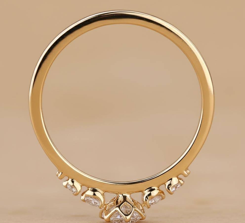 Round Lab Diamond Engagement Ring