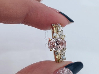 IGI Certified Oval Lab Diamond Engagement Ring