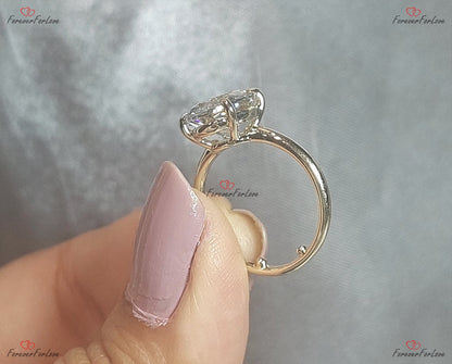 2.5 Ct IGI Certified Oval Lab Diamond Engagement Ring