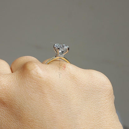 2 Ct IGI Certified Round Lab Diamond Solitaire Engagement Ring