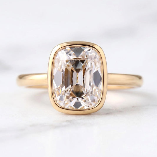 3 Ct IGI Certified Cushion Lab Diamond Engagement Ring
