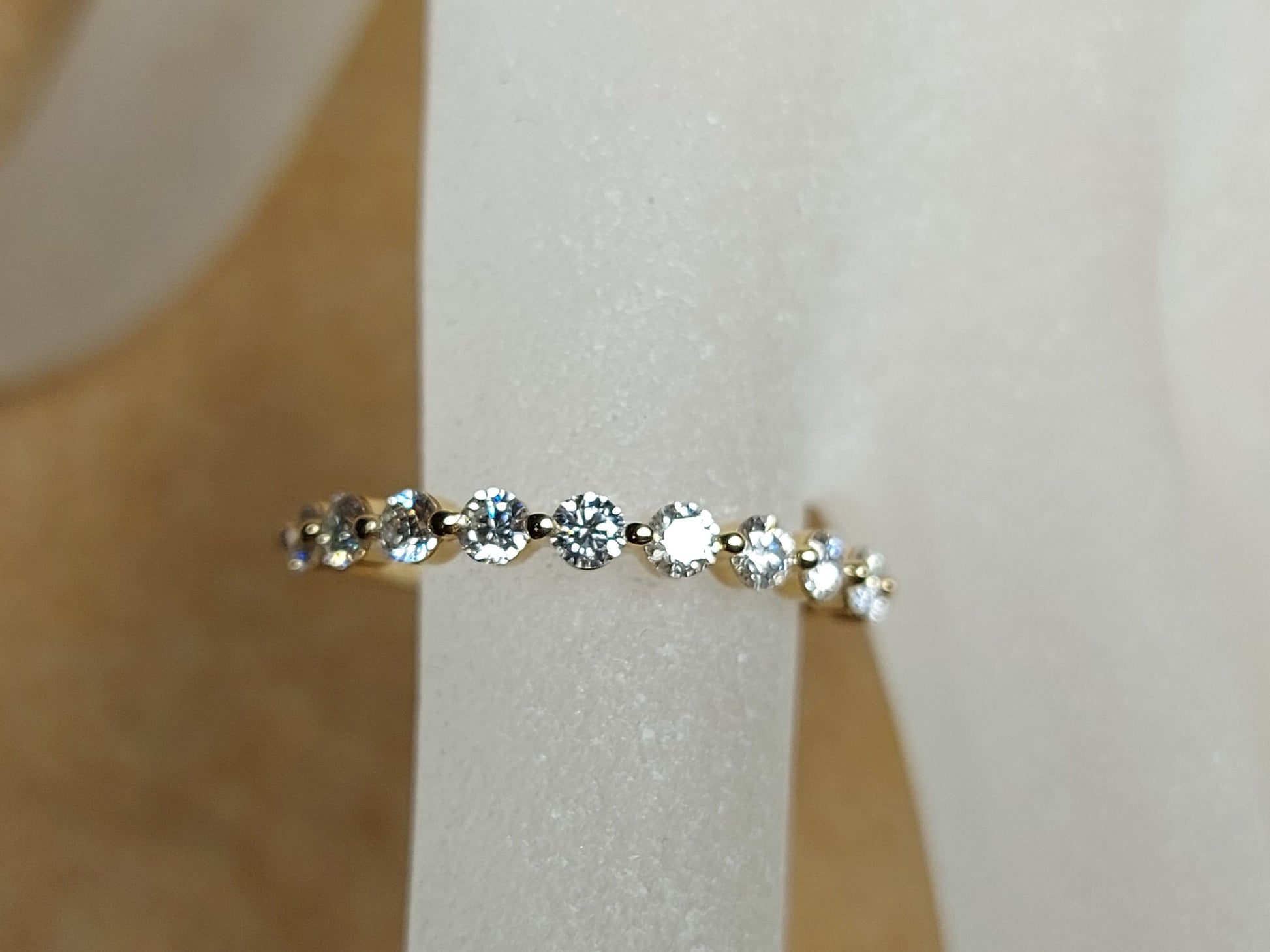 3 Ct Cushion Moissanite Eternity Band