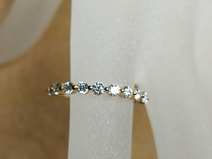 3 Ct Cushion Moissanite Eternity Band