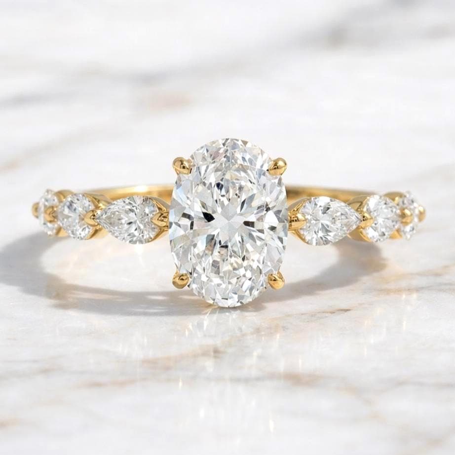 2.5 Ct IGI Certified Oval Lab Diamond Engagement Ring