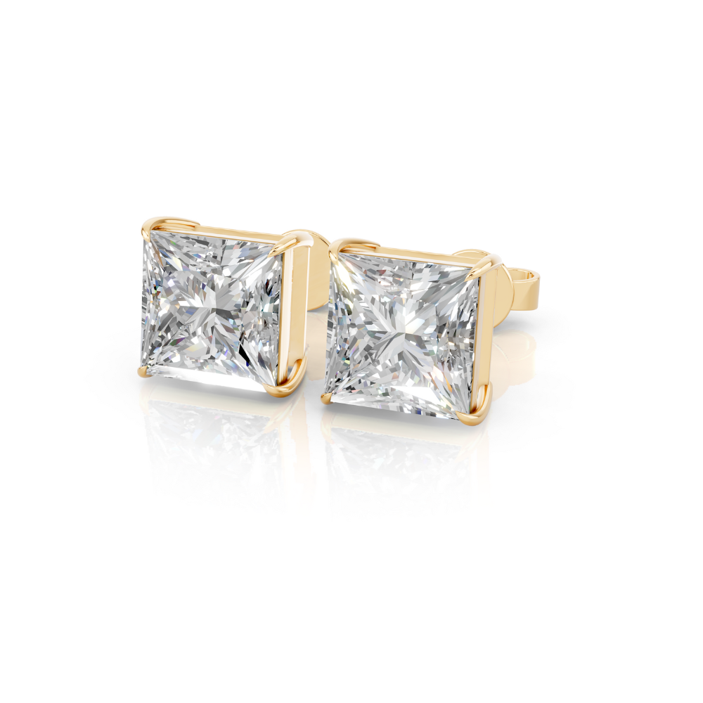 Princess Diamond Stud Earrings Forever For Love