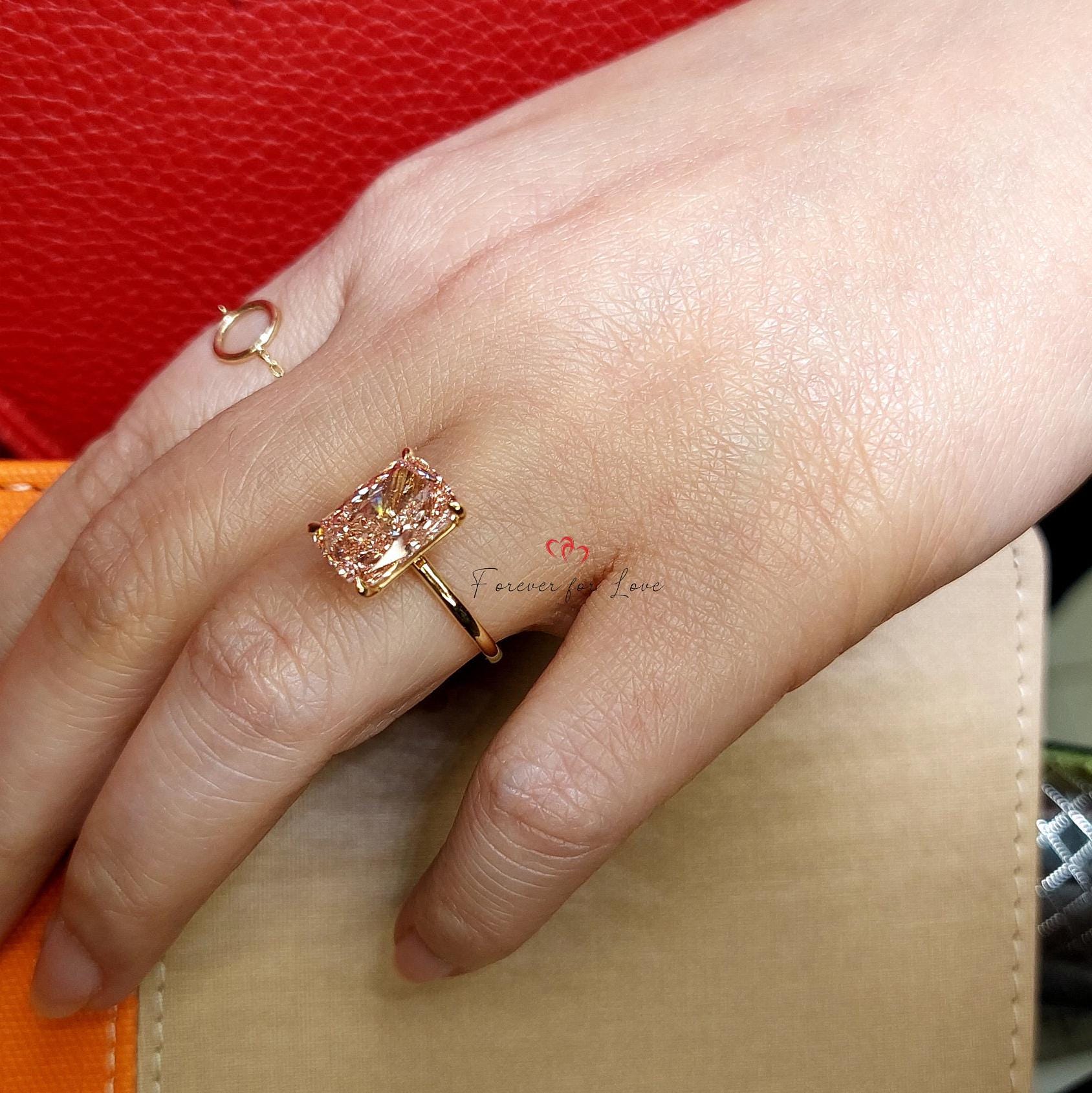 IGI Certified Cushion Lab Diamond Engagement Ring