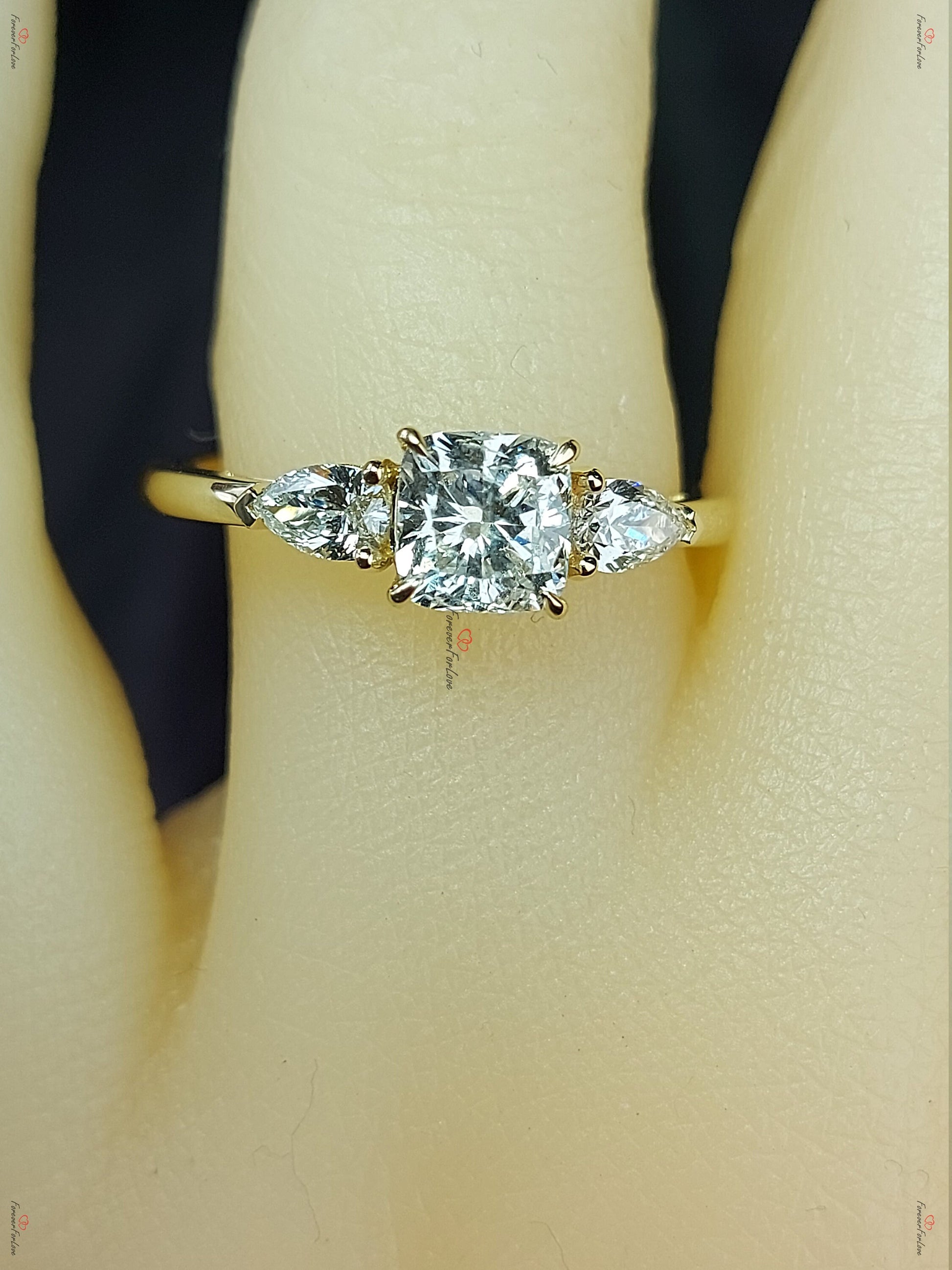 1 Ct GIA Certified Cushion Diamond Engagement Ring