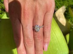 Cushion Diamond, Moissanite Solitaire Engagement Ring