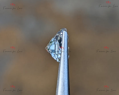Saphir Blanc 3.51 carats, pierre précieuse ovale naturelle de Ceylan, 9.5 x 8 x 6.1mm, gemme de haute qualité