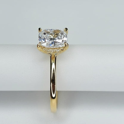 1 Ct GIA Certified Cushion Diamond Engagement Ring