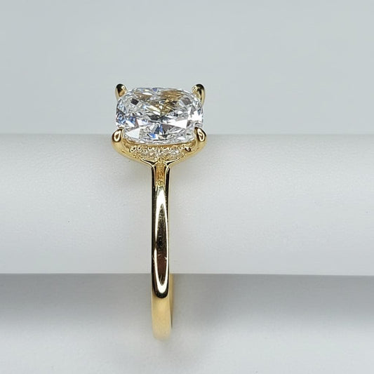 1 Ct GIA Certified Cushion Diamond Engagement Ring