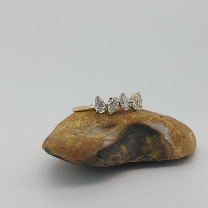 Pear Lab Diamond Half Eternity Band